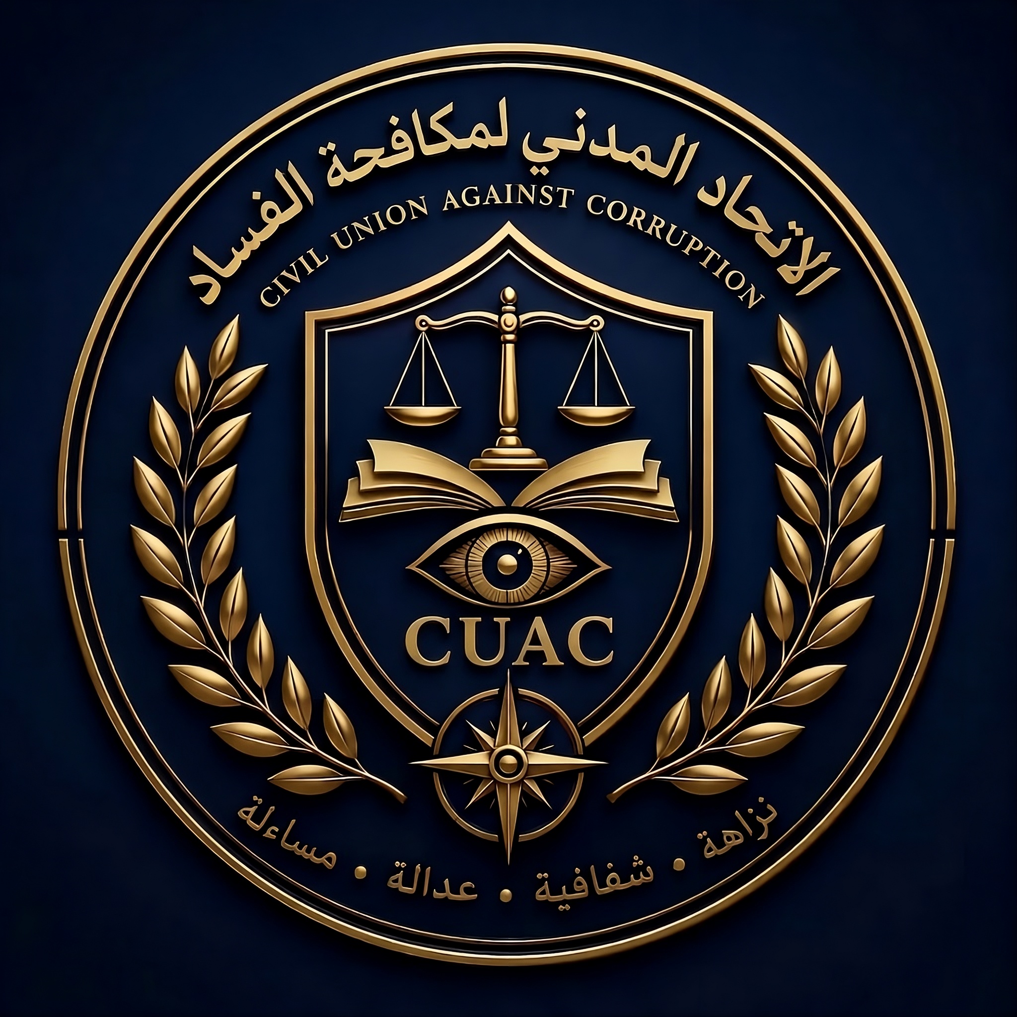 شعار الاتحاد المدني لمكافحة الفساد